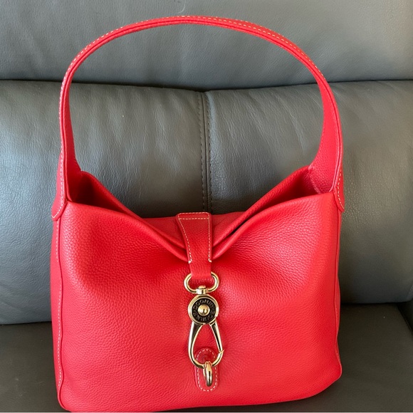 Dooney & Burke Logo Lock Hobo - Picture 1 of 9